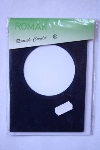 Romak Fluweelkaarten rond blauw, Ophalen of Verzenden, Nieuw, Overige thema's, Blanco kaart of Basiskaart
