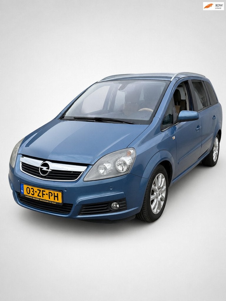Opel Zafira 2.2 Cosmo 7P DEALER ONDERHOUDEN Stoelverwarming, Auto's, Gebruikt, 4 cilinders, 150 pk, Blauw