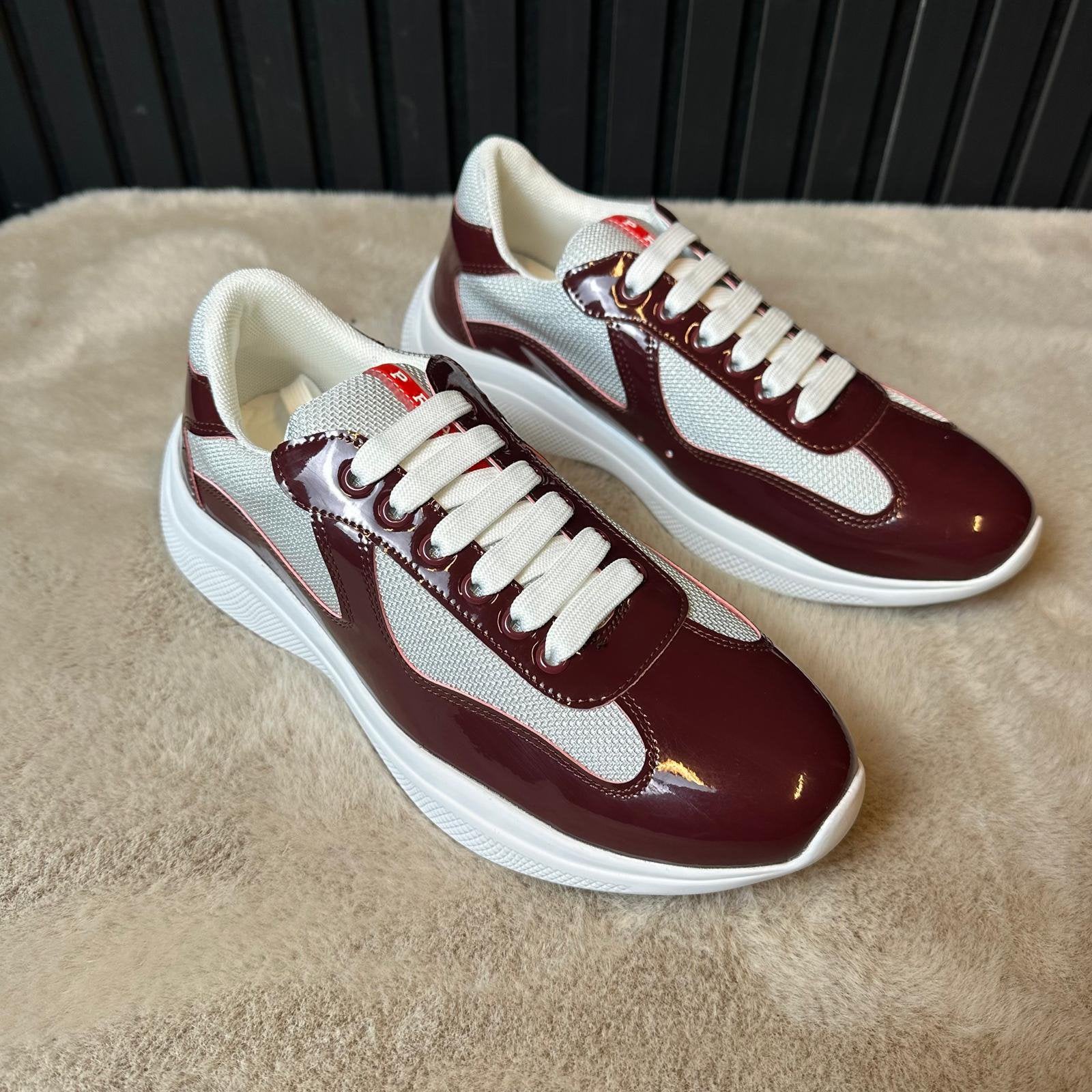 Prada America’s Cup Rood - Nieuw - Set Compleet, Ophalen of Verzenden, Overige kleuren, Sneakers of Gympen