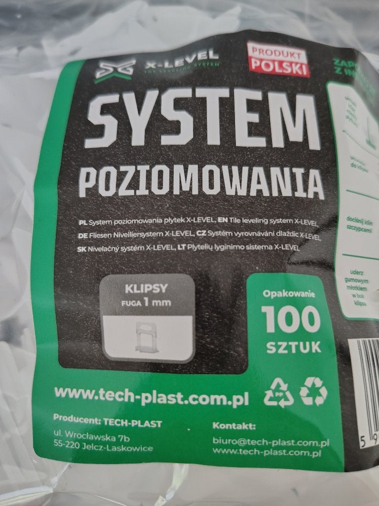 Tegelnivelleersysteem voor tegels – 1 mm en 1,5 mm., Ophalen, Nieuw, Minder dan 20 cm, Minder dan 5 m²