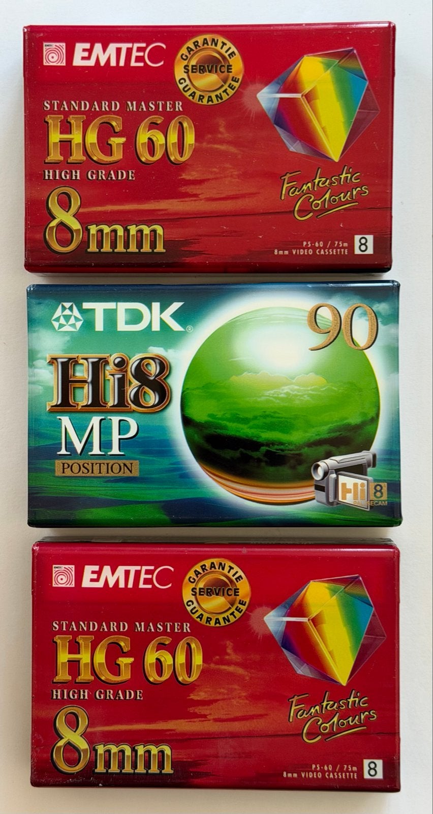 8mm tapes voor Video8, Hi8 en Digital8 camera’s, Overige merken, Band, Disc of Geheugen, Nieuw, Overige soorten