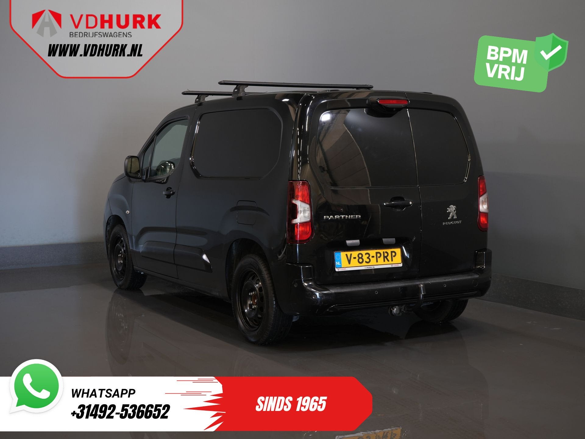 Peugeot Partner 1.2 BENZINE Aut. 110 pk Stoelverw/ Carplay/, Auto's, 1486 kg, Stof, Gebruikt, 1199 cc
