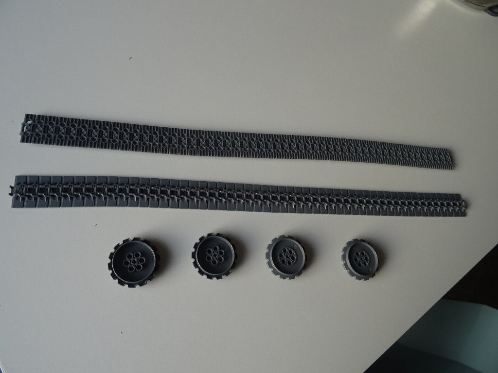 donkergrijze technic Lego rupsband rups, Lego, Ophalen of Verzenden, Zo goed als nieuw, Technic
