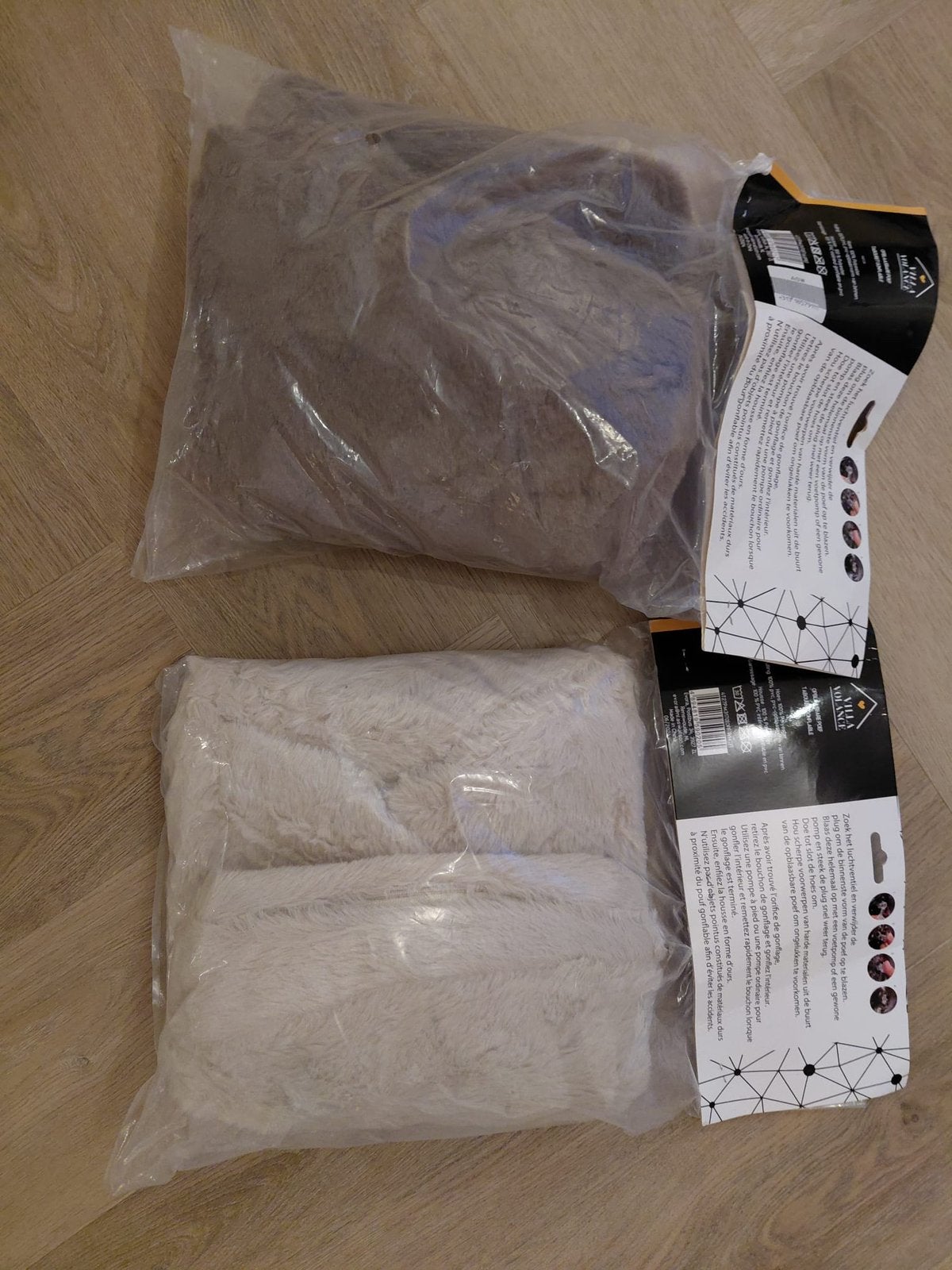 Opblaas poefjes, Ophalen of Verzenden, Nieuw, Rond, 50 tot 75 cm