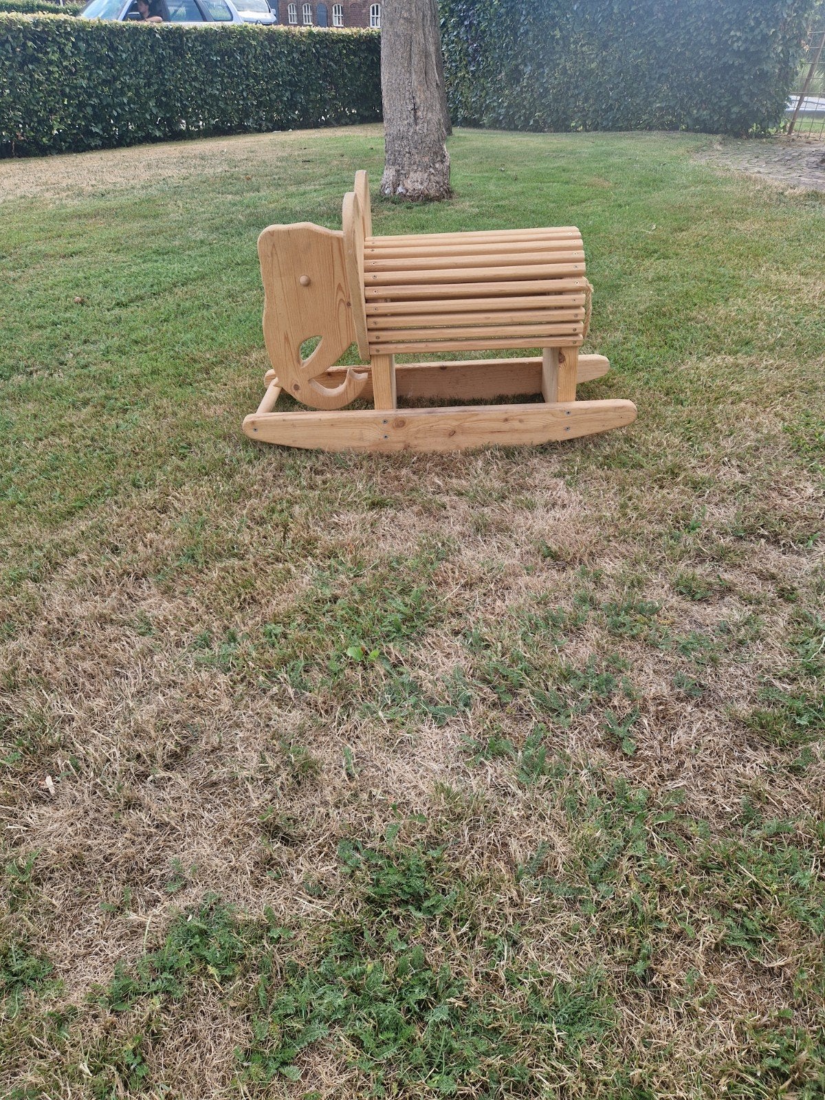 Houten hobbelolifant voor uren speelplezier, Kinderen en Baby's, Ophalen