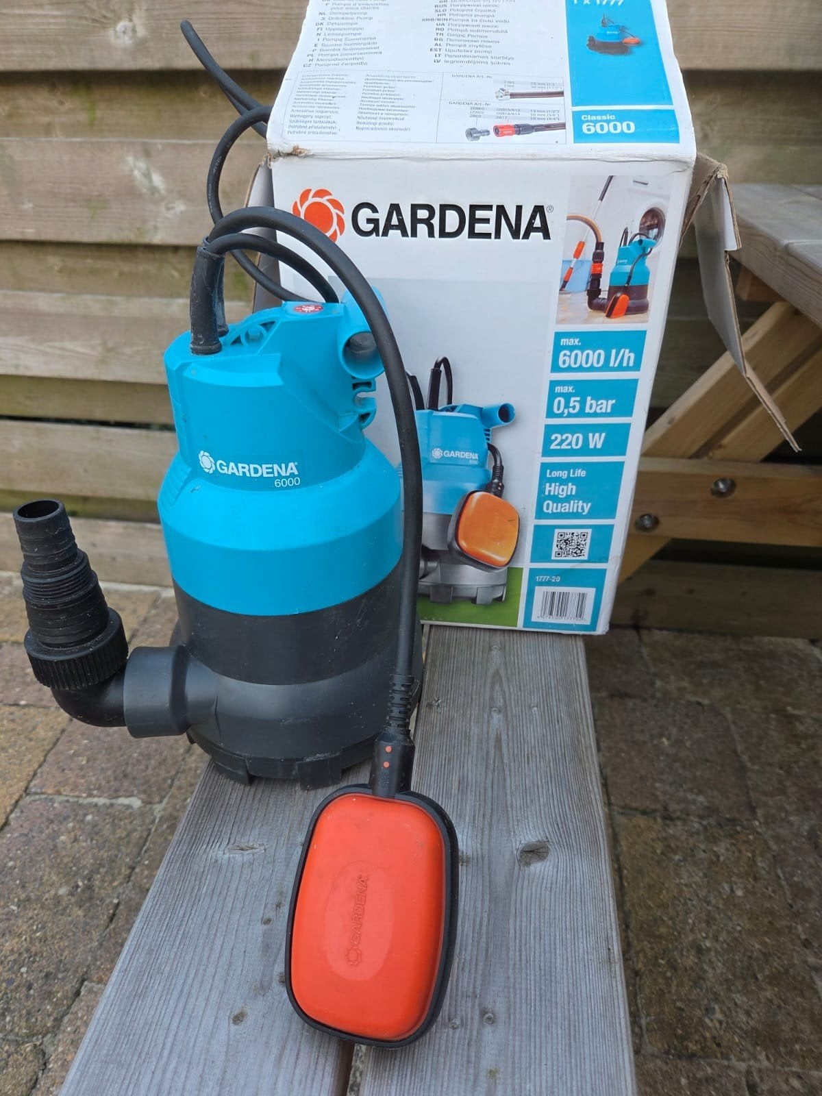 Gardena Dompelpomp 6000/l, Tuin en Terras, Waterpompen, Ophalen of Verzenden, Dompelpomp