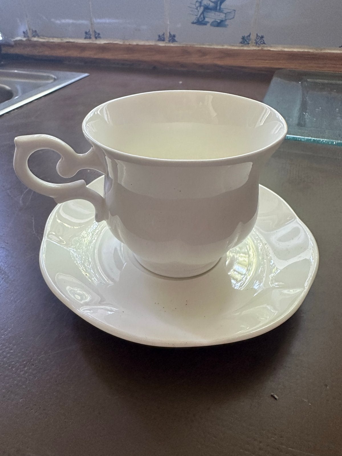 Royal Canterbury Fine Bone China Kop en Schotel, Ophalen, Zo goed als nieuw, Effen, Kop(pen) en/of Schotel(s)