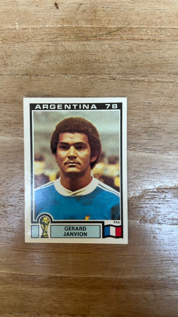 Panini Argentina 78 plaatje Gerard Janvion WK 78, Verzenden, Zo goed als nieuw, Sticker