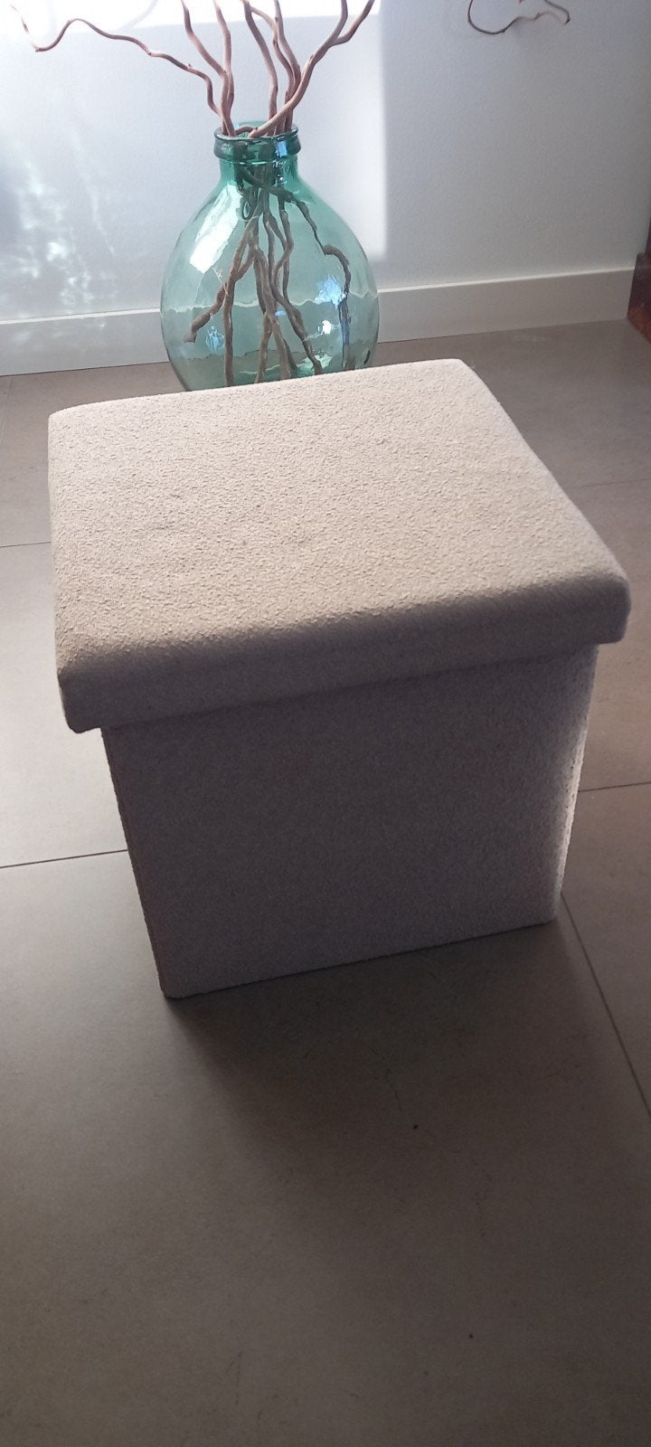 Opvouwbare doos met stof bekleed, Huis en Inrichting, Woonaccessoires | Kisten, Minder dan 50 cm, 50 tot 100 cm, Ophalen of Verzenden