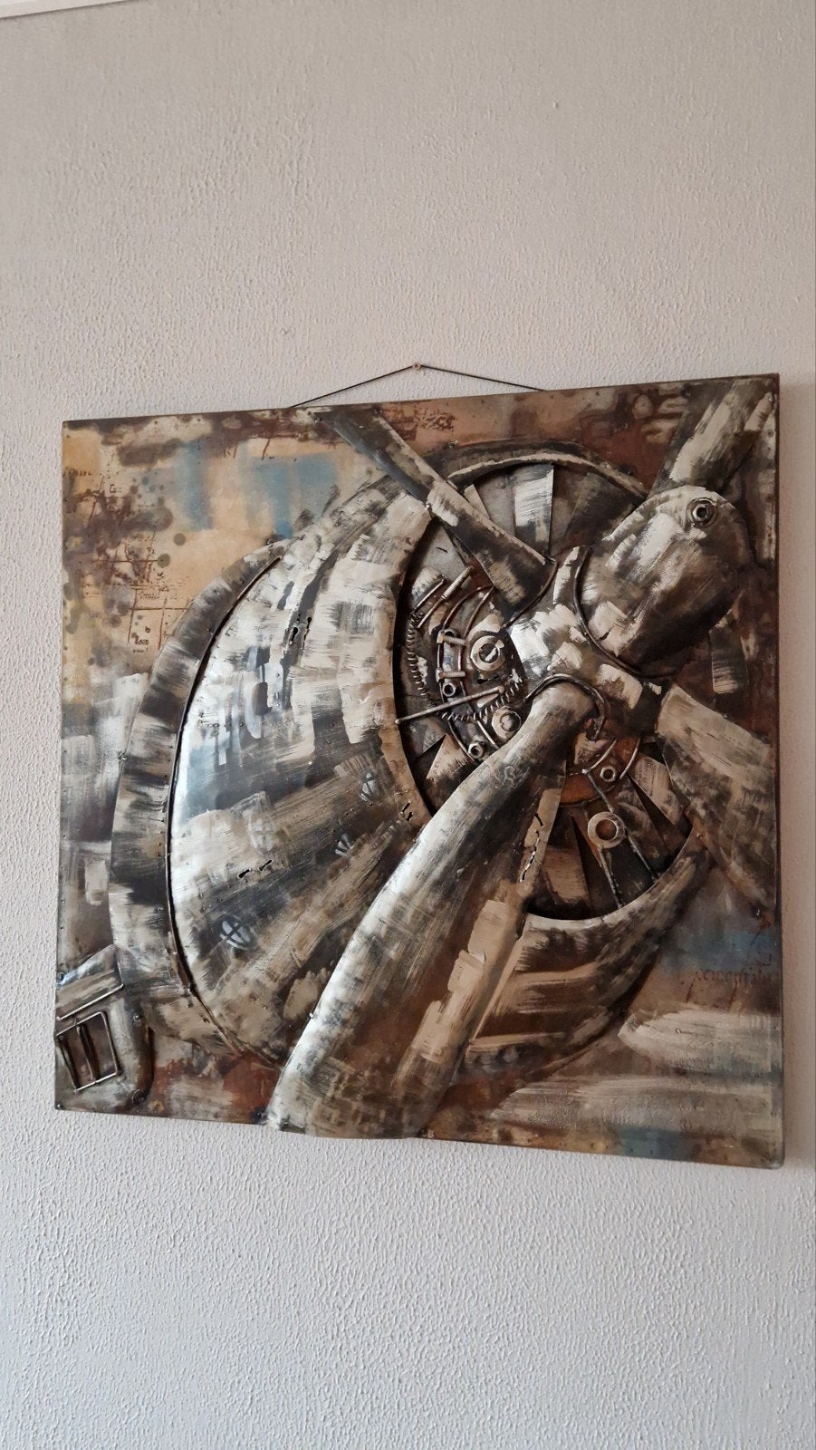 15 augustus gratis op te halen - Uniek 3D Metaal Kunstwerk V, Ophalen, Overige technieken, Metaal, Overige onderwerpen