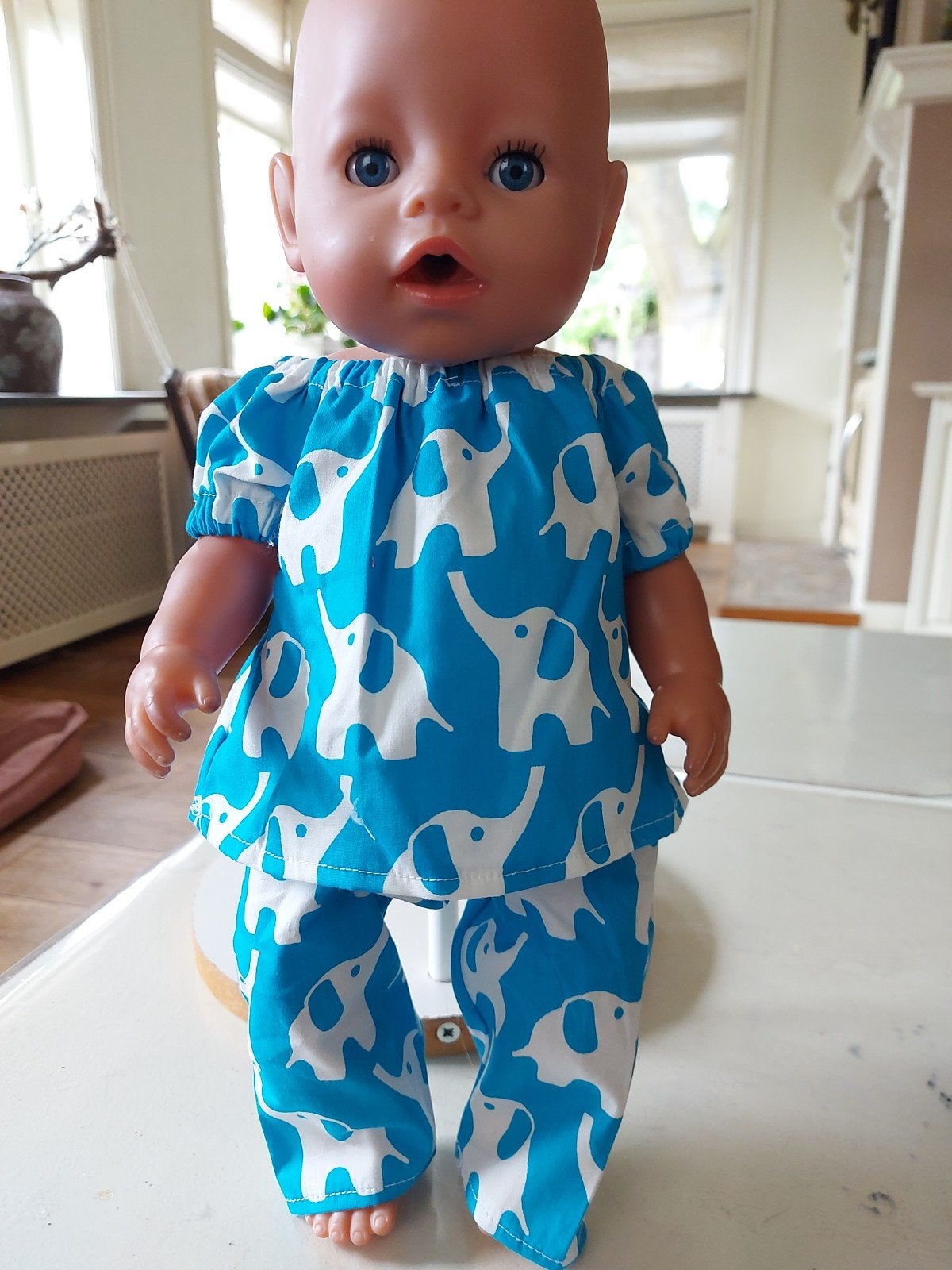 Mooie olifanten set baby born pop 43cm, Ophalen of Verzenden, Nieuw, Babypop