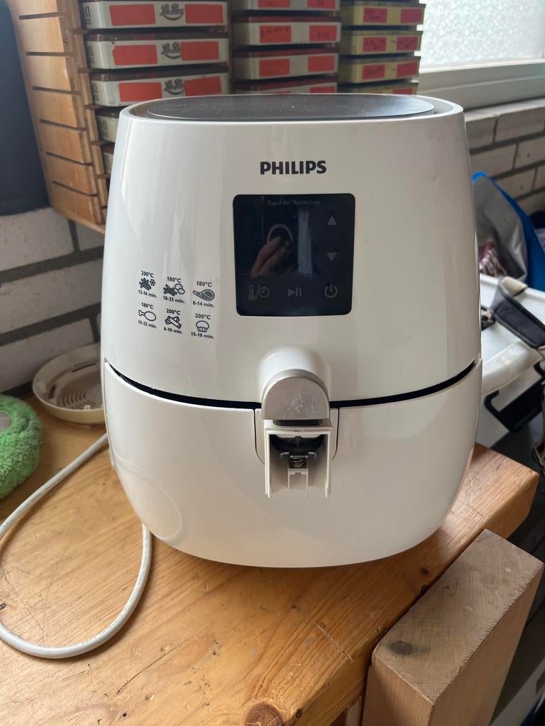 Philips Airfryer - Wit, Rapid Air Technologie, Witgoed en Apparatuur, Airfryers, Gebruikt, Airfryer, 750 t/m 999 gram, Ophalen