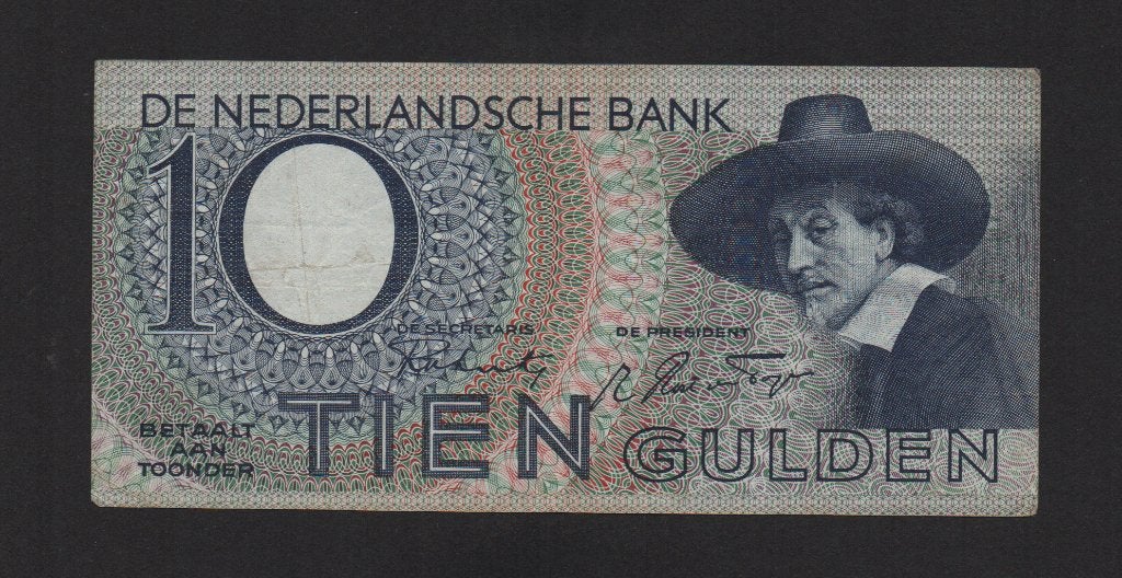 10 Gulden Bankbiljet 1943 Zeer Fraai Biljet, Ophalen of Verzenden, 10 gulden, Los biljet