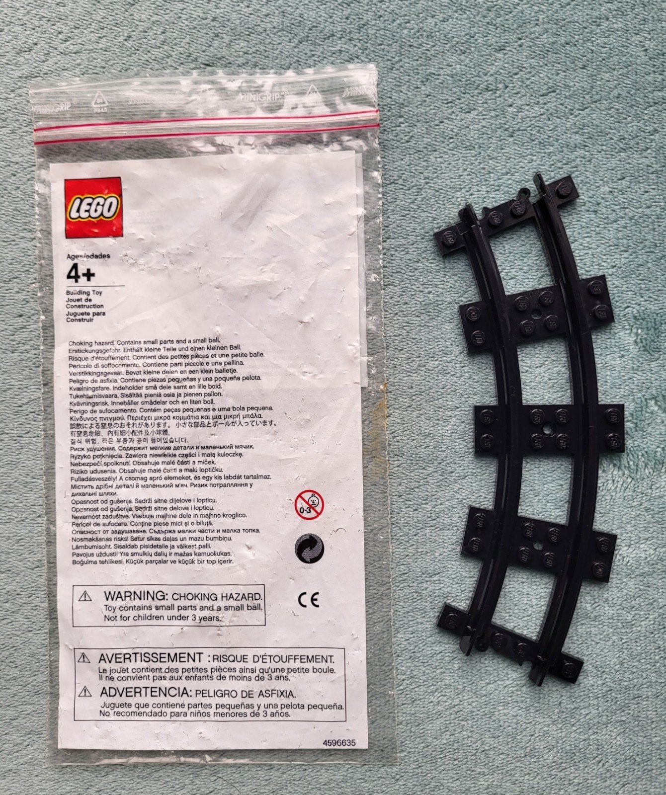 Lego trein (Kerst) smal spoor rails baan Zwart NIEUW !!, Ophalen of Verzenden, Nieuw, Losse stenen, Lego