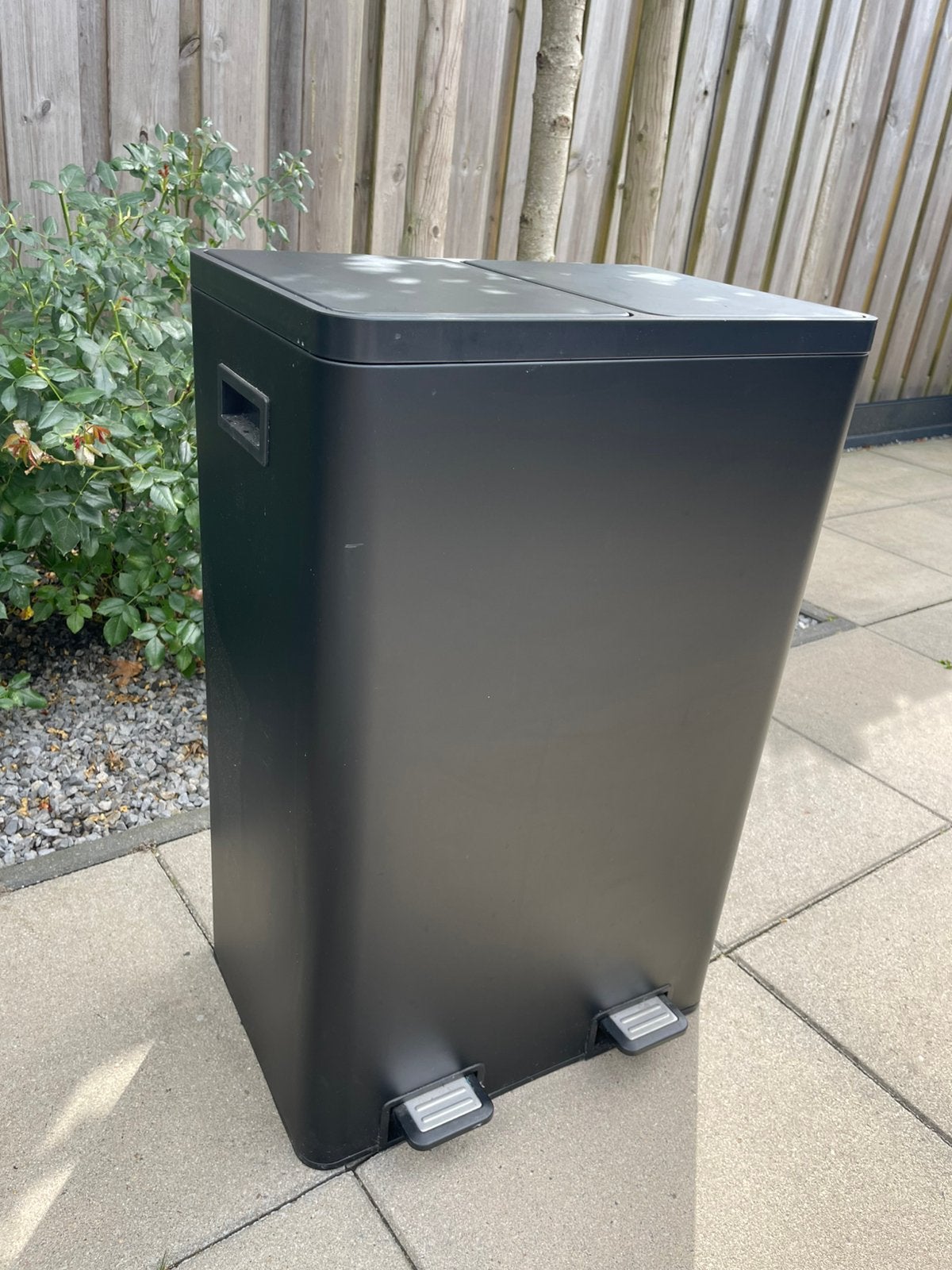 Prullenbak 60 liter met twee vakken, Ophalen, 50 – 75, Met pedaal, 40 liter of meer