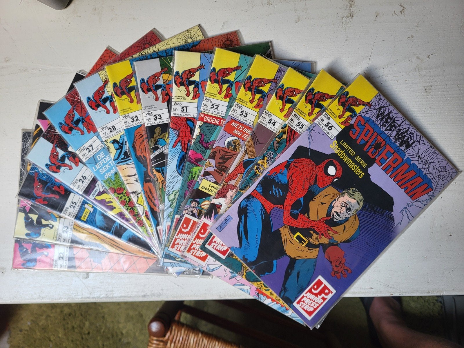 web van Spiderman Nederlands 14x nieuwstaat, Boeken, Complete serie of reeks, Ophalen of Verzenden, Zo goed als nieuw, Europa