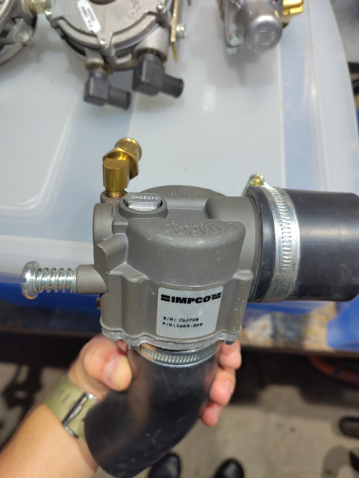 IMPCO CA55-258 LPG/CNG Carburateur Mixer, Ophalen of Verzenden, Gebruikt, Universele onderdelen