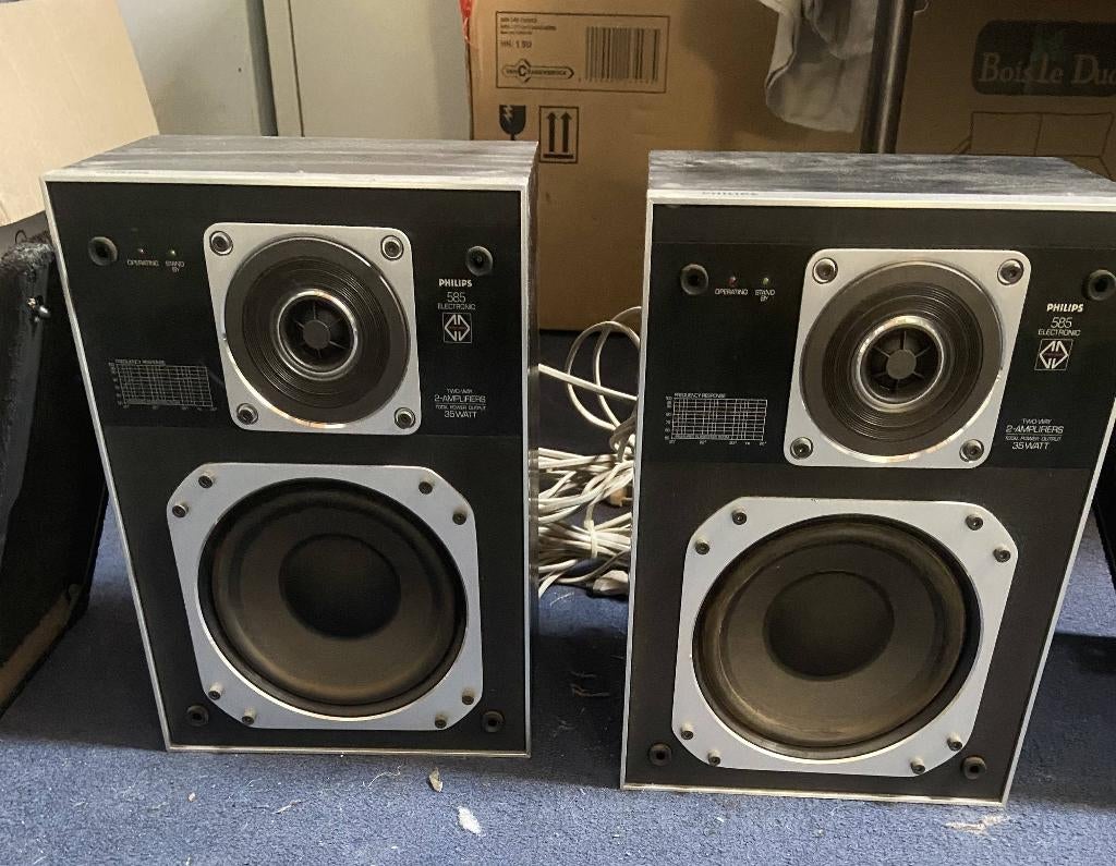 Philips MFB boxen (2stuks), Audio, Tv en Foto, Luidsprekers, Ophalen, Philips, Gebruikt, Minder dan 60 watt