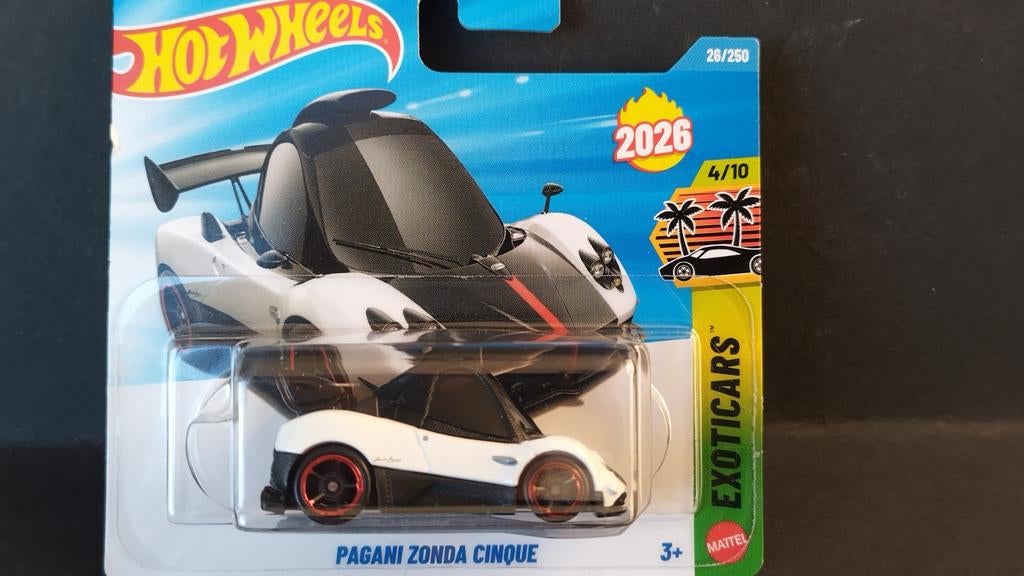 Pagani Zonda Cinque 1:64 3inch Hotwheels Tooned Pol, Auto, Verzenden, Nieuw, 1186mj 1 NL