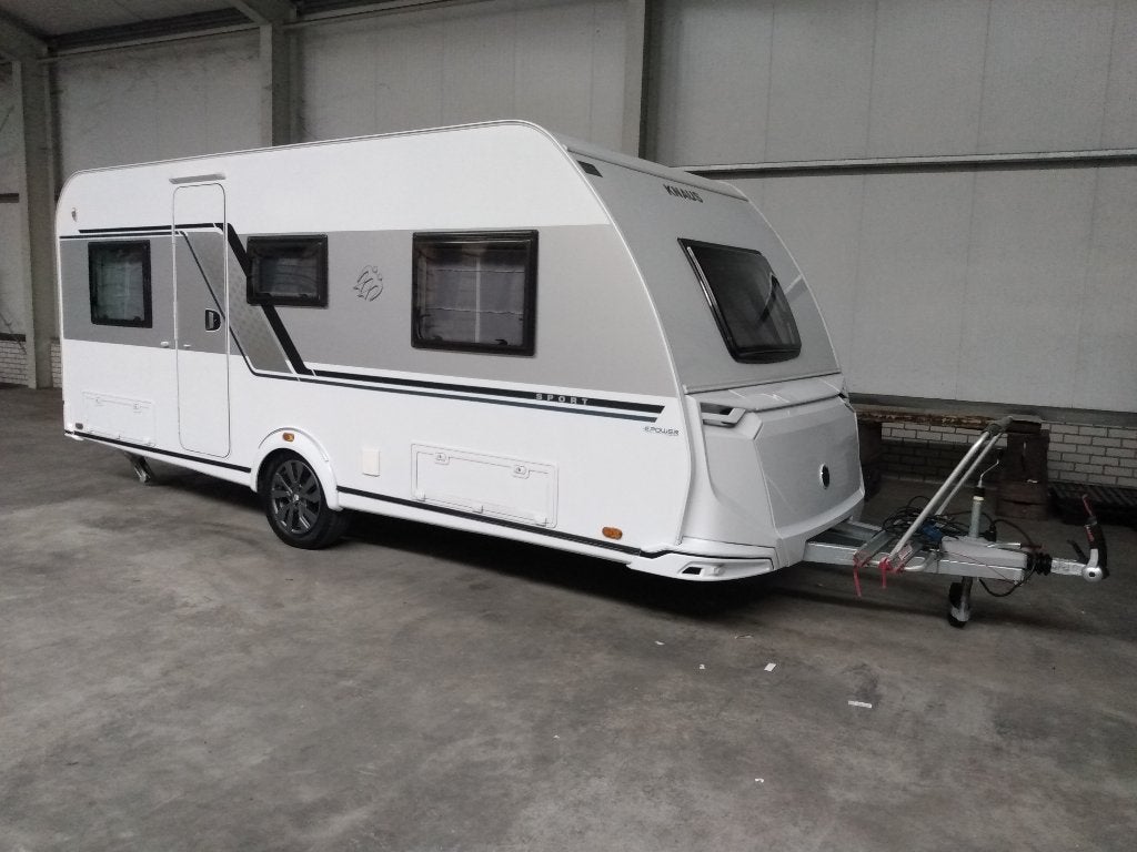 Knaus Sport 500 EU Epower Caravan - Modern en Comfortabel, Caravans en Kamperen, 2 aparte bedden, Rondzit, Particulier, 5 tot 6 meter