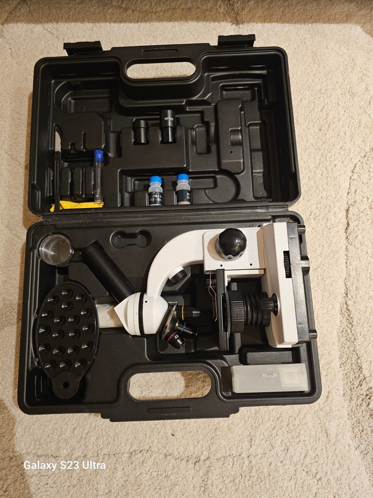 Microscoop set in koffer - Compleet en Zo goed als nieuw, Audio, Tv en Foto, Ophalen of Verzenden, Zo goed als nieuw, Minder dan 400x