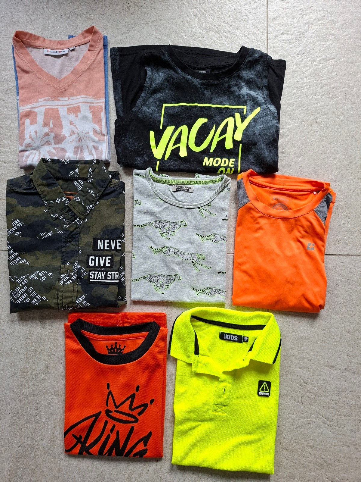 Diverse shirts - maat 134 en 140, Ophalen of Verzenden, Gebruikt, Diverse merken, Jongen