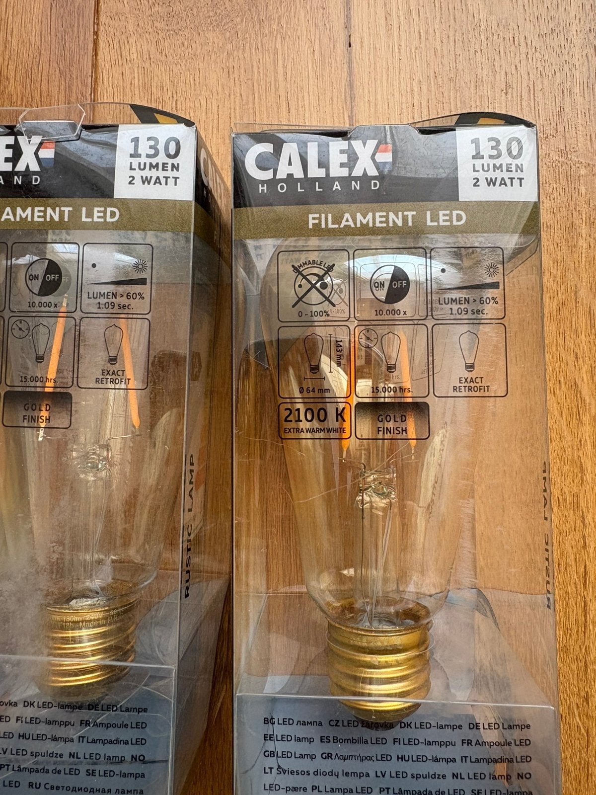 Calex Holland lamp bulbs 2, Huis en Inrichting, Lampen | Losse lampen, Verzenden, Nieuw, E27 (groot), Led-lamp