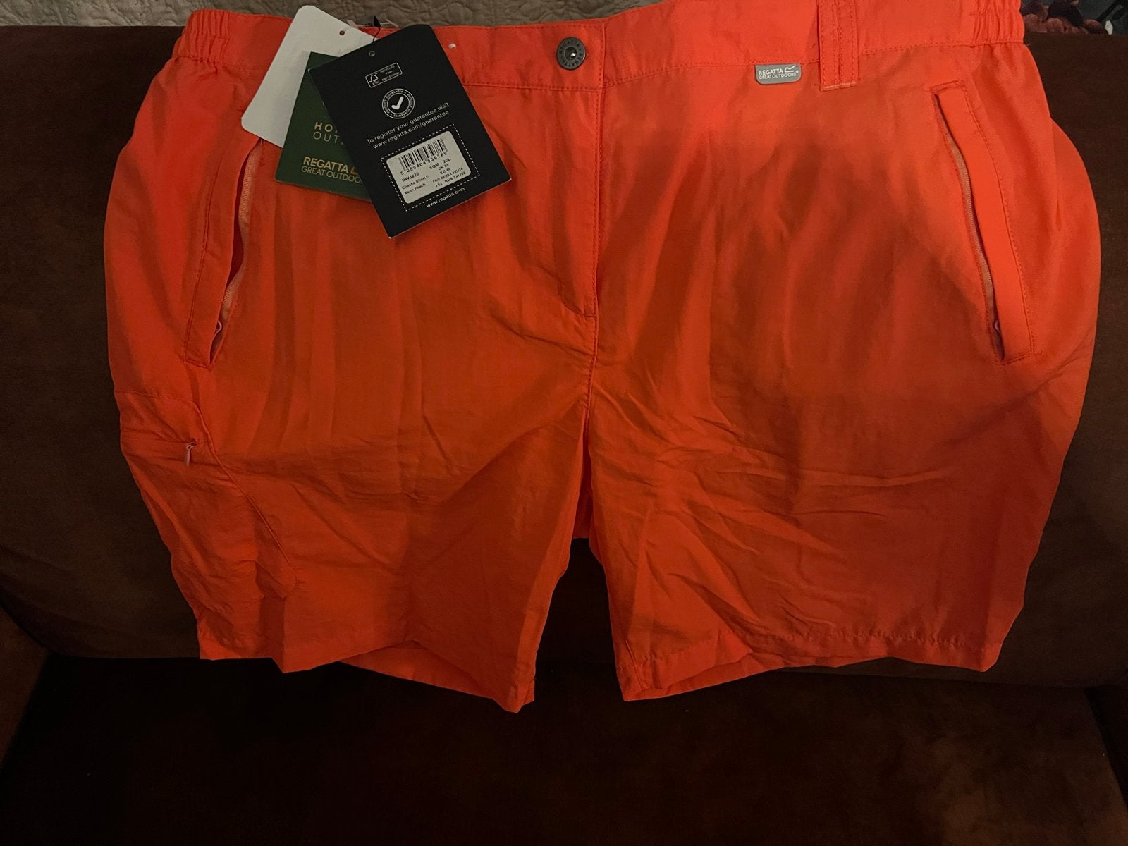 Regatta Chaska Short II - Neon Peach Dames Short, Kort, Maat 46/48 (XL) of groter, Nieuw, Oranje