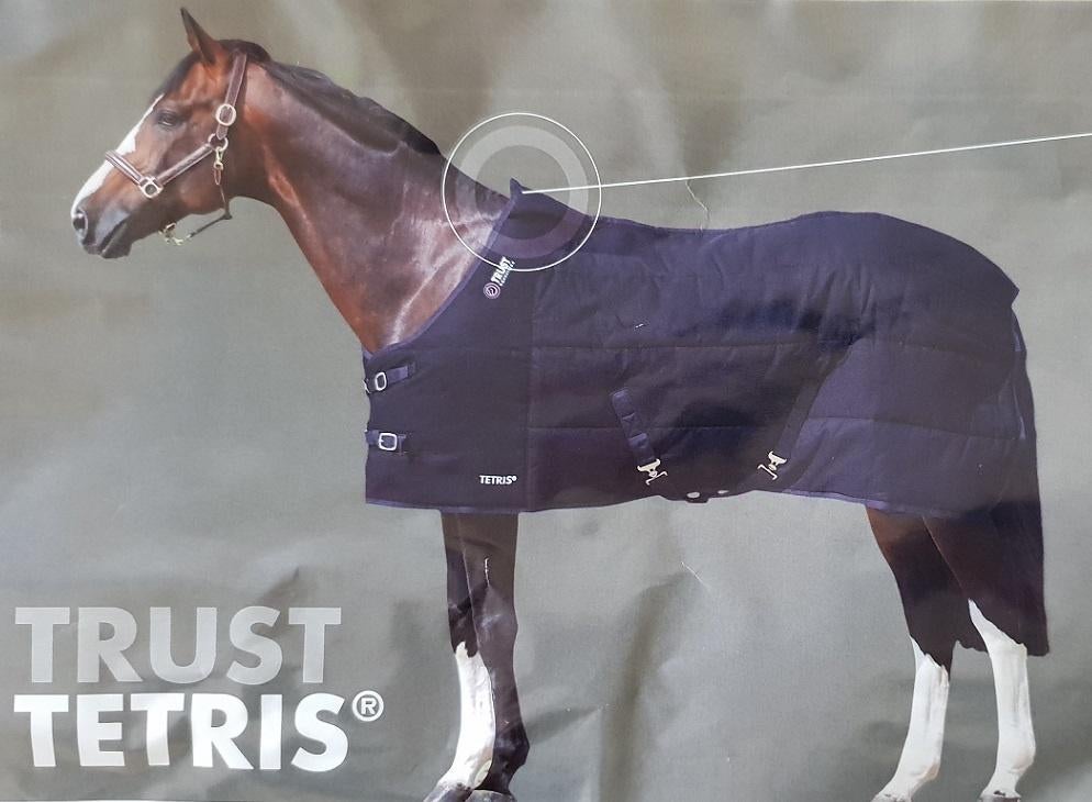 Paardendeken TRUST Stable Rug Light 125/175/6.0 Antraciet, Dieren en Toebehoren, Paarden en Pony's | Dekens en Dekjes, Ophalen of Verzenden