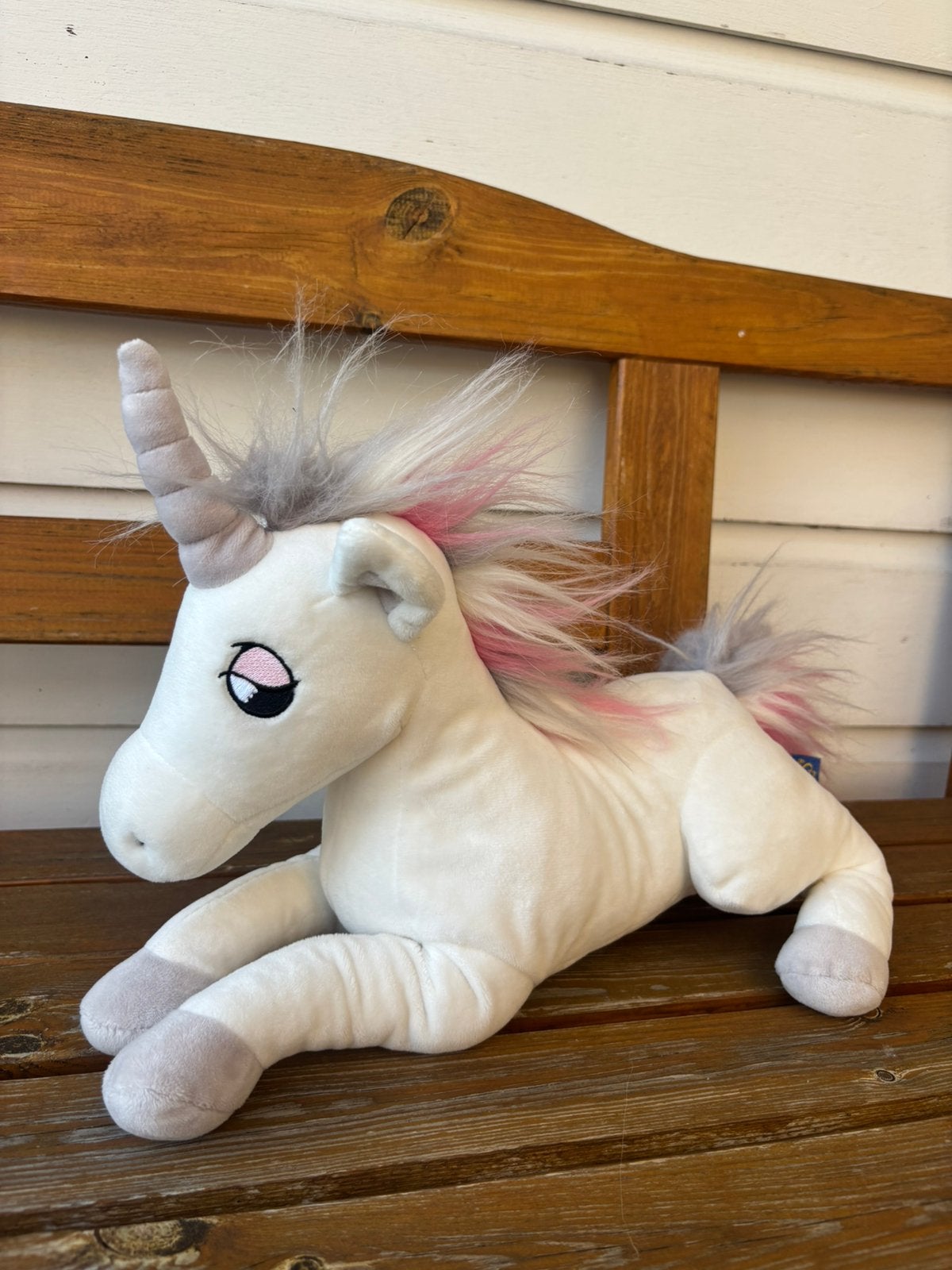 Efteling knuffel eenhoorn unicorn zilverglans Symbolica, Verzamelen, Ophalen of Verzenden