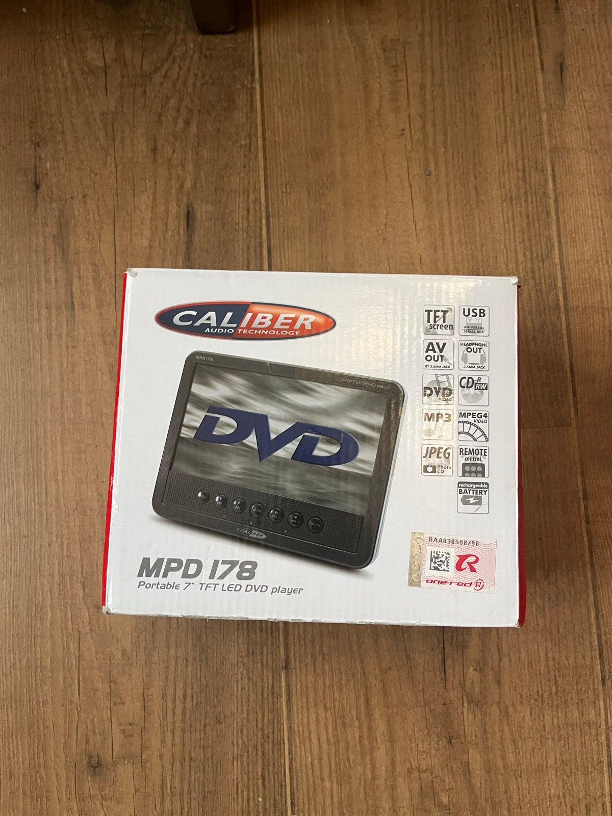Caliber MPD 178 Draagbare DVD Speler 7" TFT LED, Audio, Tv en Foto, Dvd-spelers, Draagbaar, Ophalen of Verzenden, Zo goed als nieuw