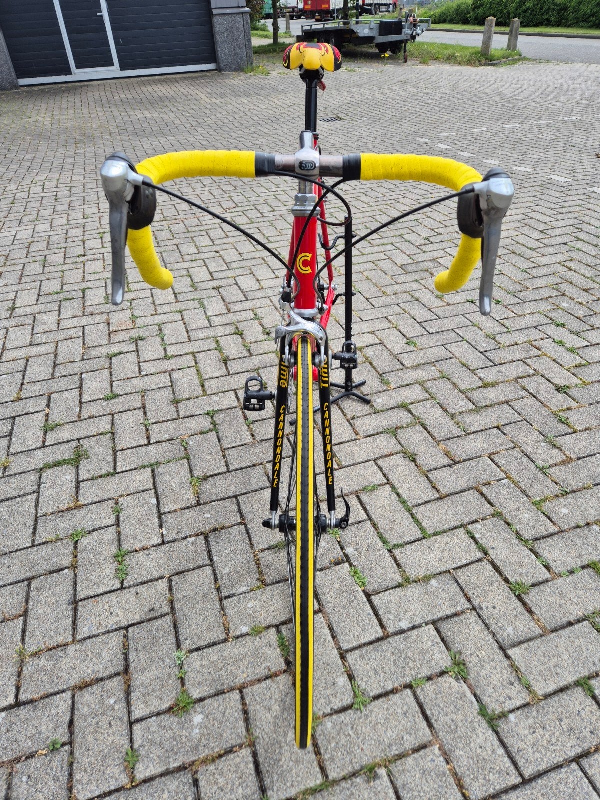 Cannondale Saeco caad 2 Mario Cipollini replica maat 58cm, 28 inch, Aluminium, Zo goed als nieuw, 15 tot 20 versnellingen