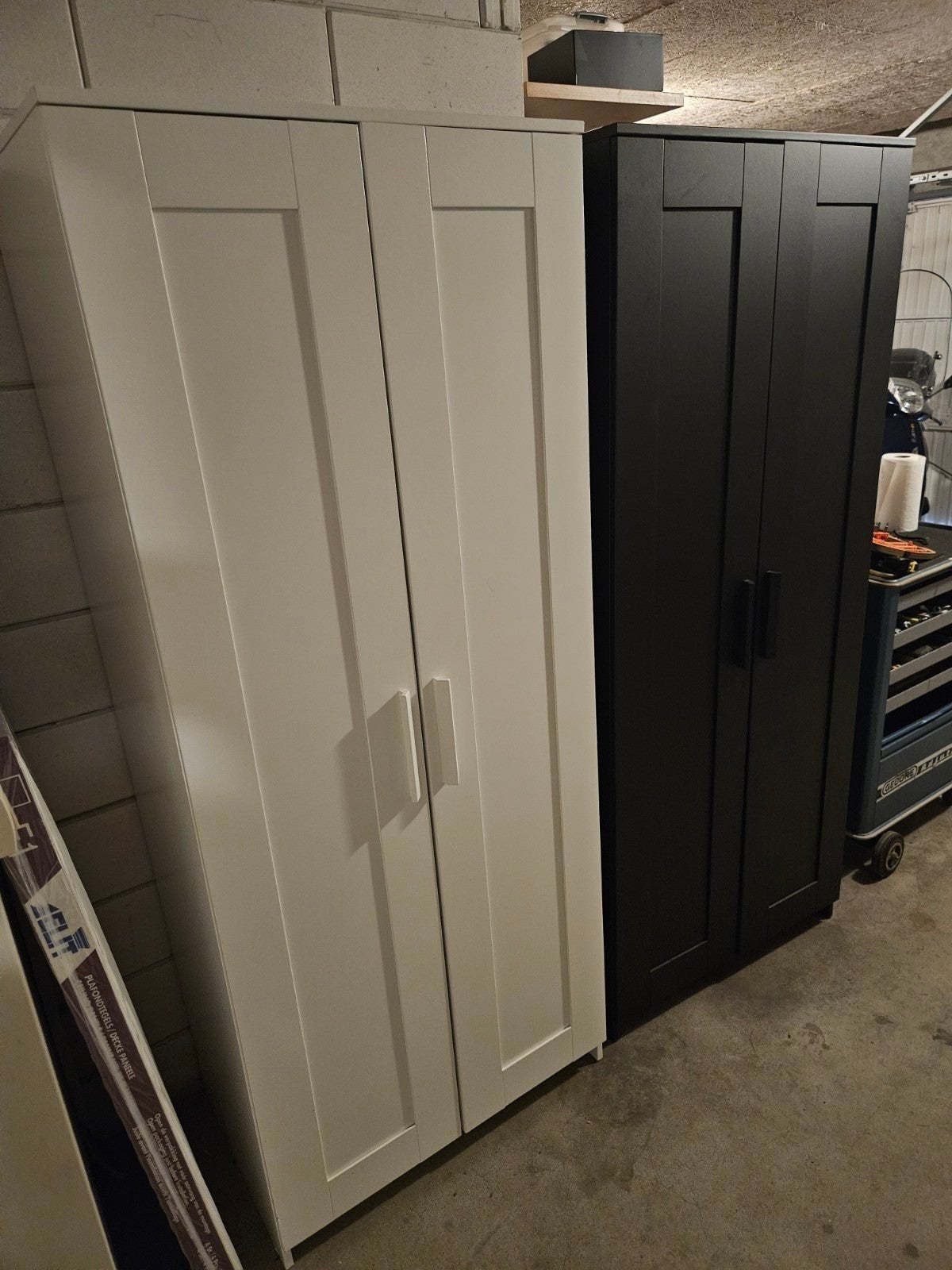 Ikea Brimnes kledingkast met 2 deuren, 78x50x190, 100 tot 150 cm, Ophalen of Verzenden, Zo goed als nieuw, 150 tot 200 cm