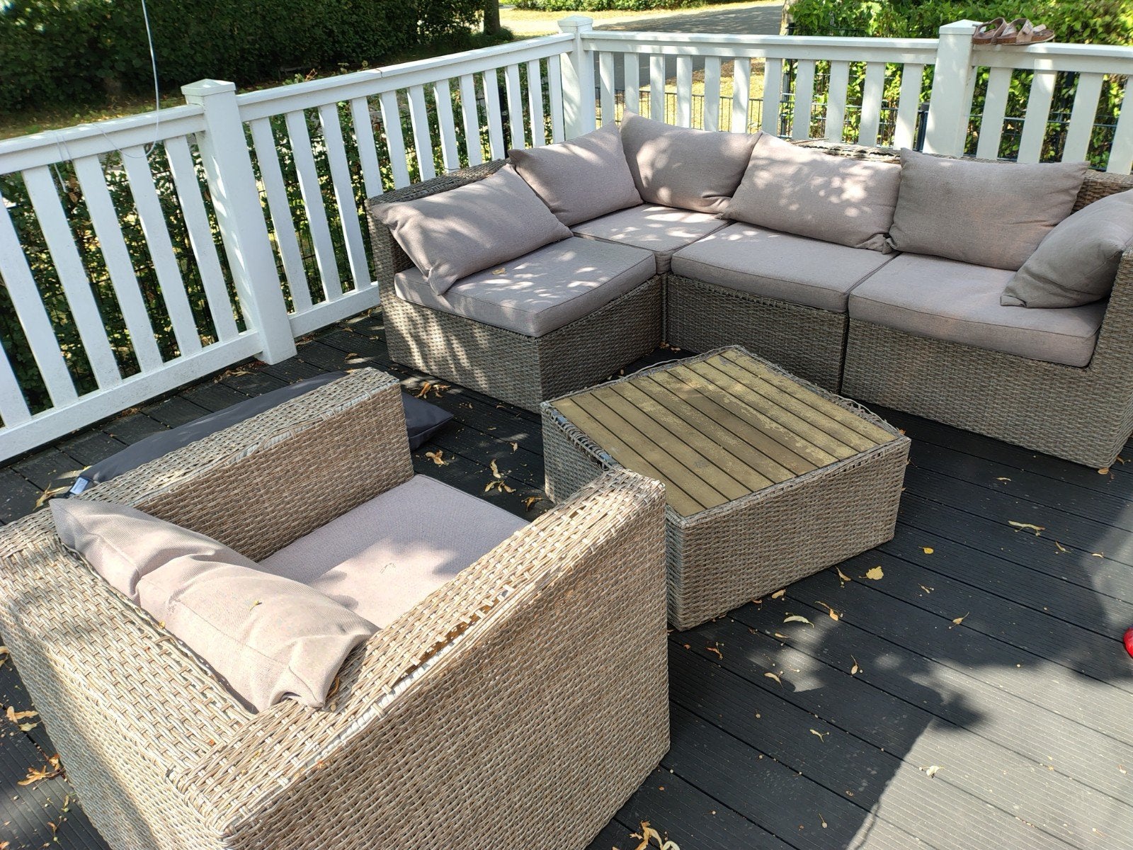 Wicker loungeset, Ophalen, Gebruikt, Wicker