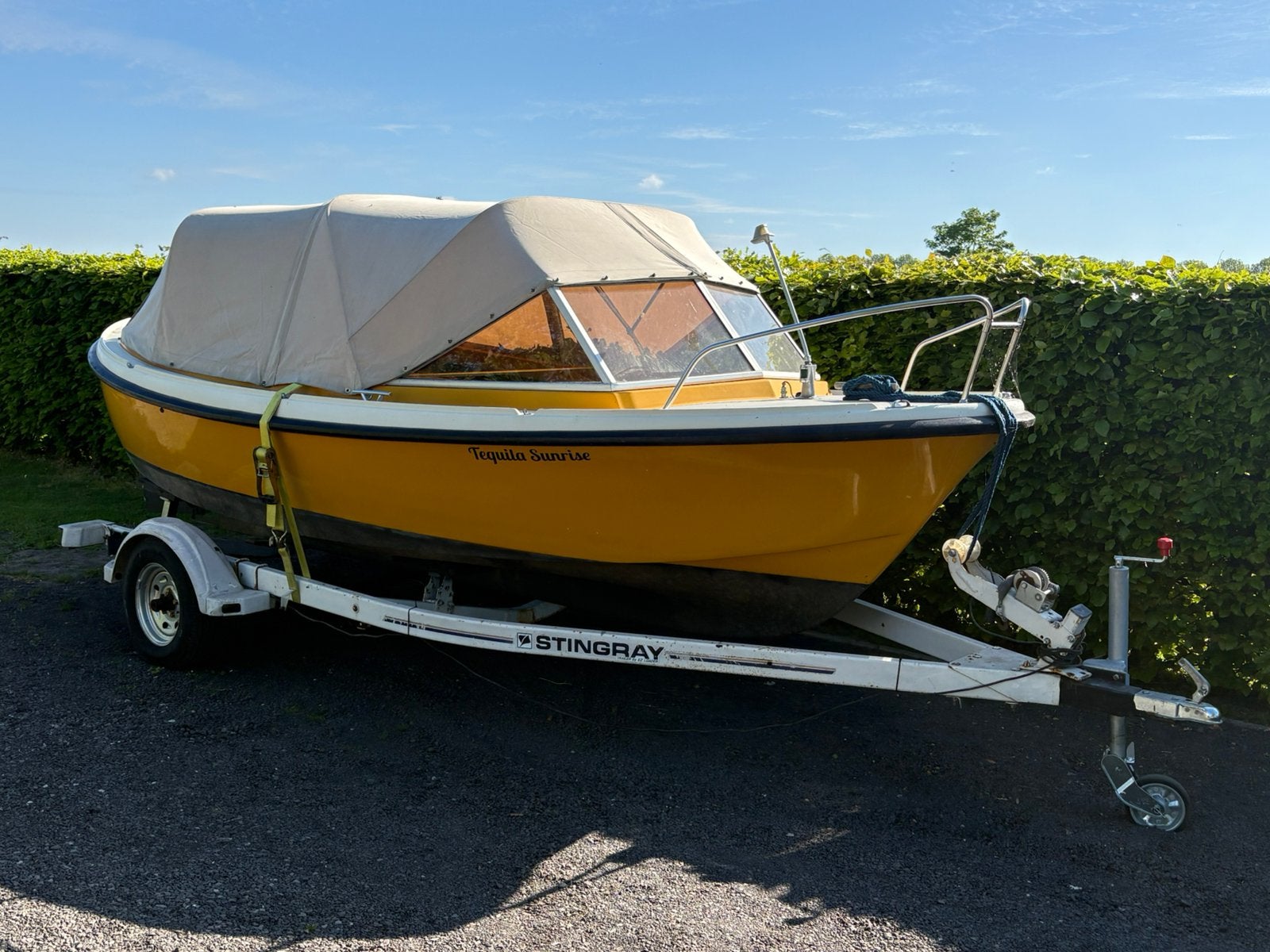 Zweedse sloep, Ophalen, Gebruikt, Binnenboordmotor, Polyester