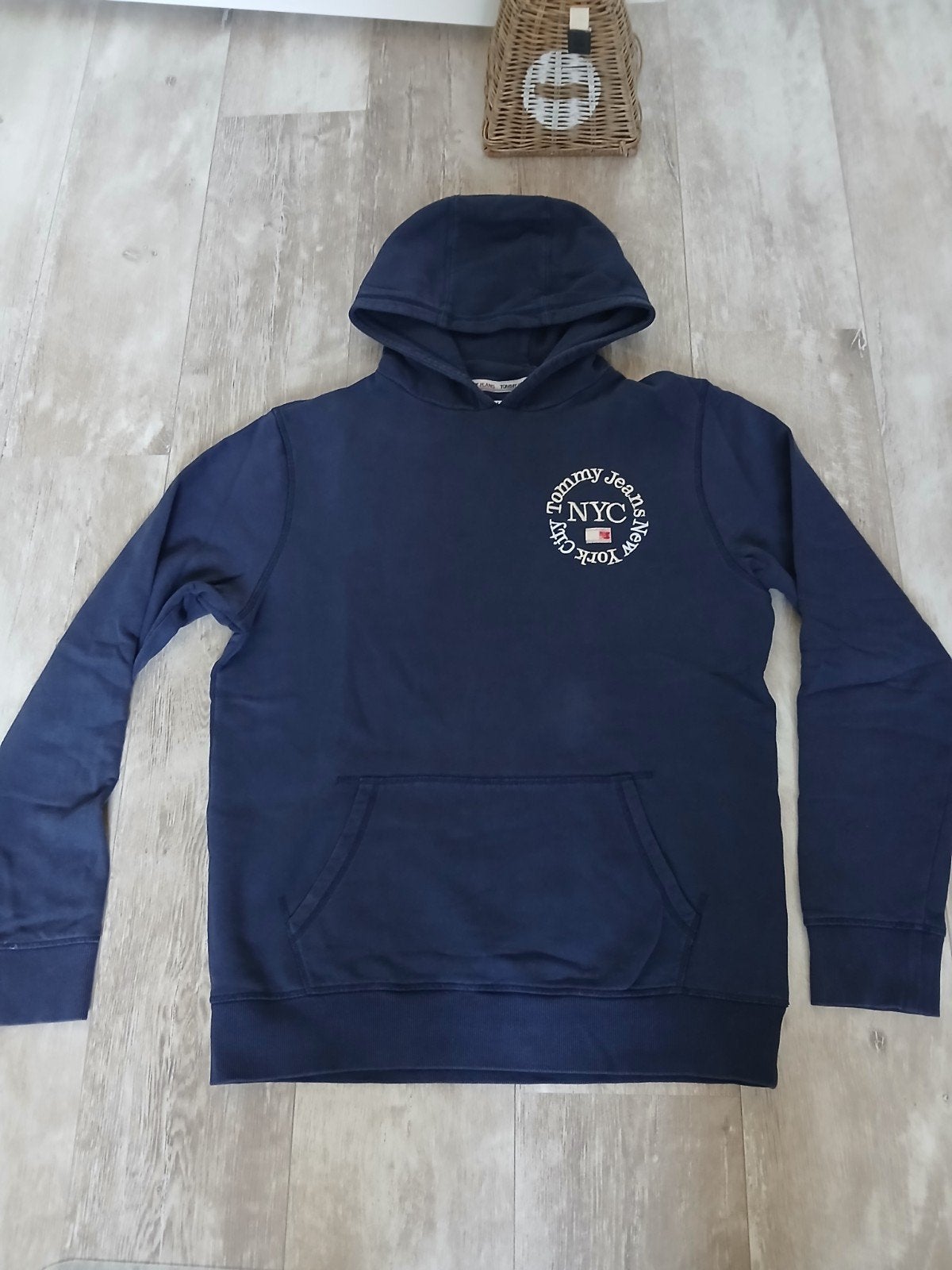 Tommy Jeans NYC Hoodie - Maat L, Maat 52/54 (L), Blauw, Ophalen of Verzenden, Tommy Jeans