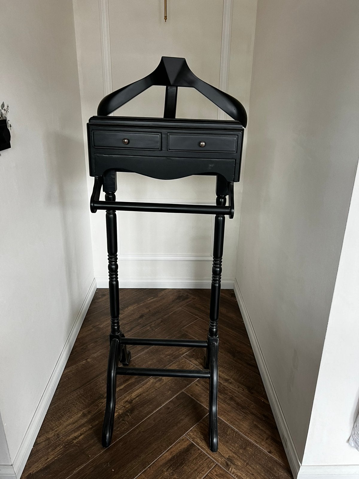 Rofra dressboy / kledingstandaard zwart – met 2 lades, Ophalen, Zo goed als nieuw, Wandkapstok, Minder dan 100 cm