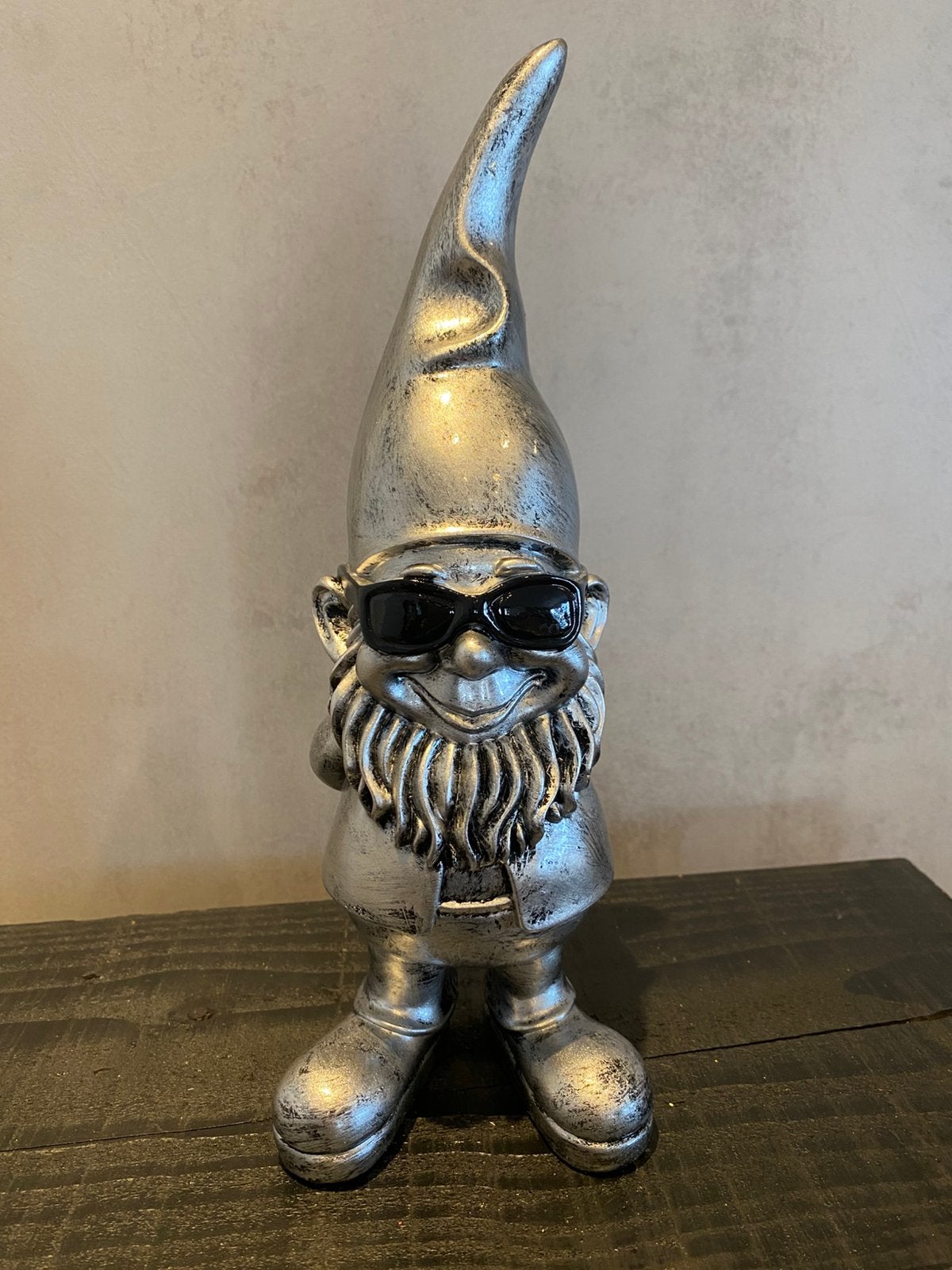 Tuinkabouter Zilver, Ophalen, Nieuw, Kunststof