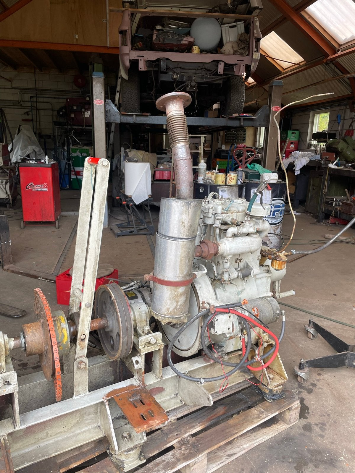 Lister 2 cilinder 15 pk watergekoeld, Ophalen, Gebruikt, Dieselmotor, 1800 rpm of meer