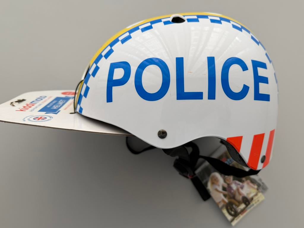 Kiddimoto helm police maat small 48-53 cm nieuw, Ophalen of Verzenden, Nieuw, S, Jongen of Meisje