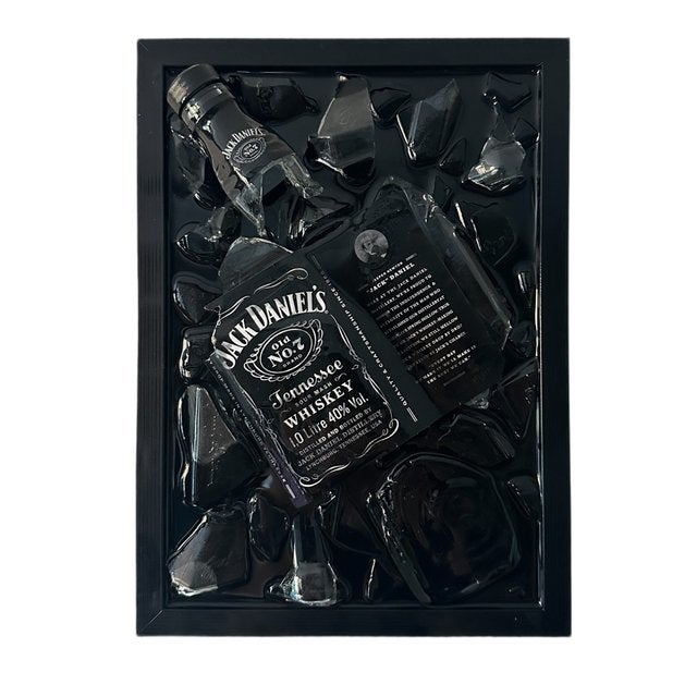 Jack daniels whisky broken bottle, Ophalen of Verzenden