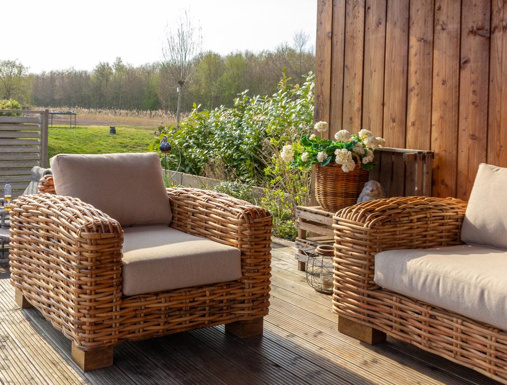 Rotanbank Atlanta terras veranda tuinmeubel, Tuin en Terras, Tuinbanken, Ophalen of Verzenden, Nieuw, Rotan