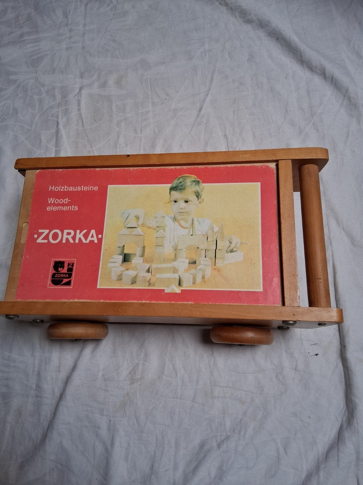 Zorka houten blokken wagen., Ophalen of Verzenden, Zo goed als nieuw