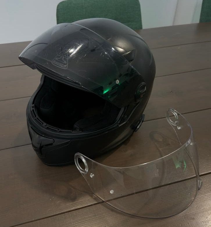 Bayard helm maat L met sena systeem, Motoren, Integraalhelm, L, Tweedehands, Ophalen