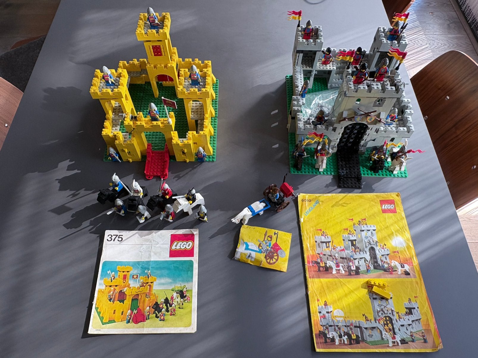 Lego Castle of ridder sets 375, 6080 en 6010, Compleet, Gebruikt, Lego, Ophalen of Verzenden