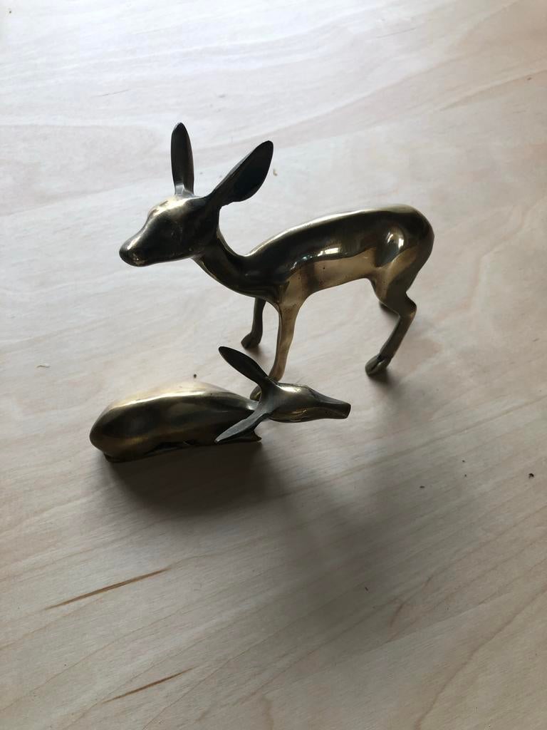Koperen hertjes - set van 2, Ophalen of Verzenden, Zo goed als nieuw, Overige materialen