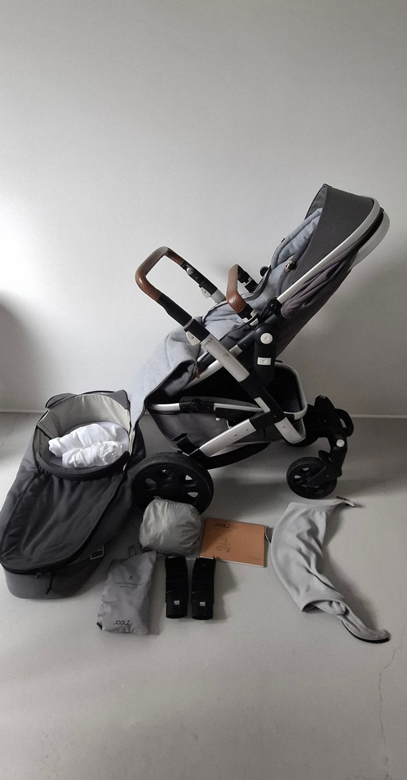 Joolz Geo 2 kinderwagen complete met veel accessoires, Gebruikt, Verstelbare duwstang, Ophalen, Kinderwagen