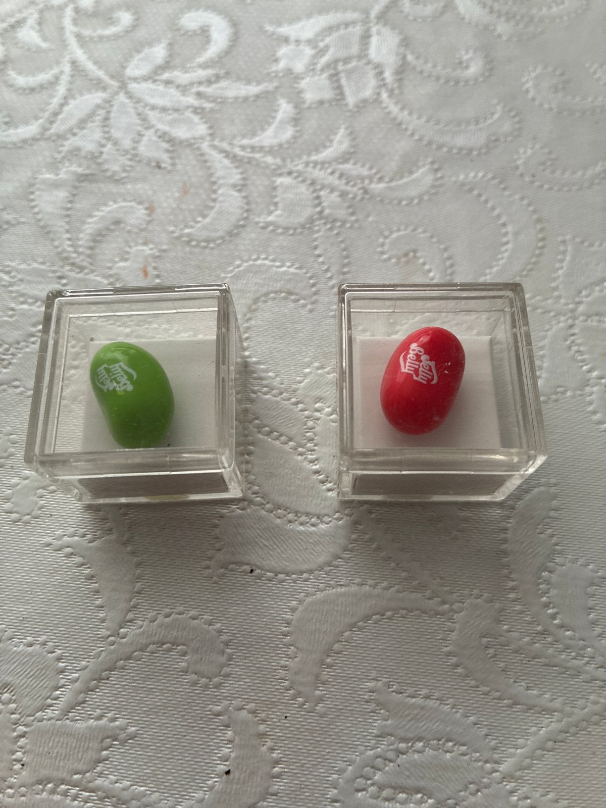Jelly Belly Jelly Beans in doosje - Groen en Rood, Ophalen of Verzenden, Gebruikt