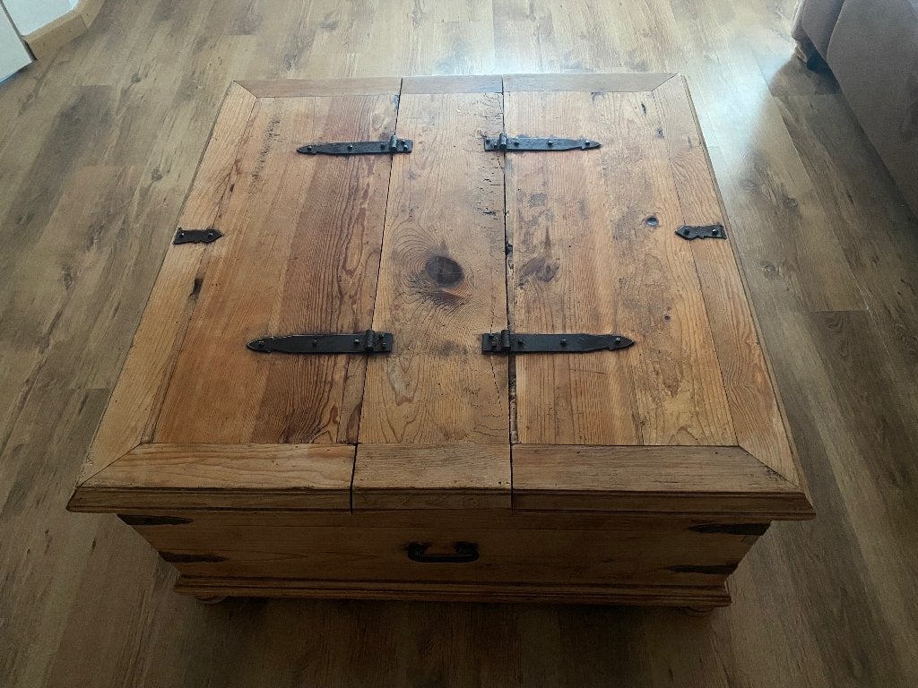 Salontafel /salonkist tegen elk leuk bod., Ophalen, Gebruikt, 50 tot 100 cm, Vierkant