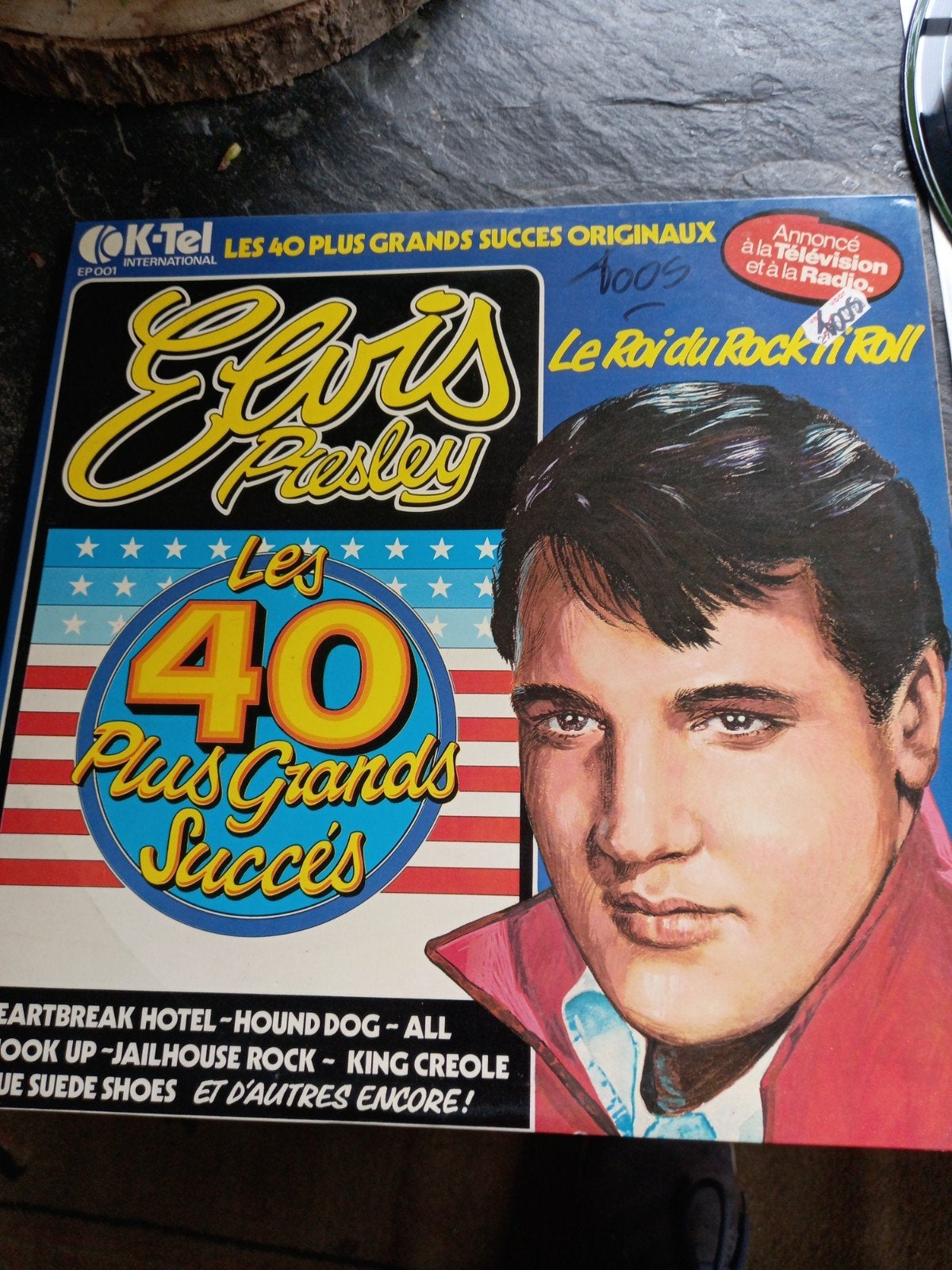 Elvis Presley - Les 40 Plus Grands Succes (EP 001), Gebruikt, Ophalen of Verzenden, 1970 - 1979, Complilatie
